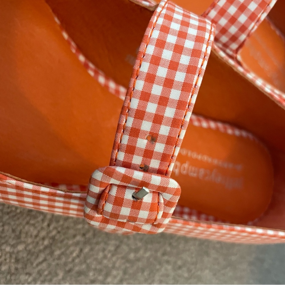 Anthropologie Jeffrey Campbell square-toe Mary Jane flats in orange - Picture 16 of 16